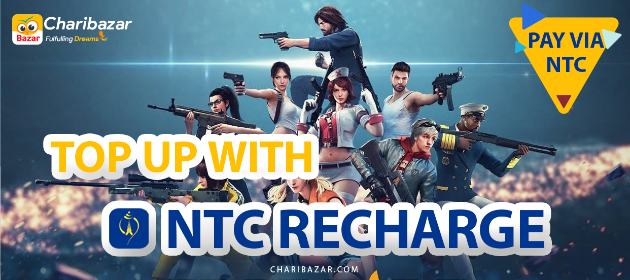 TOP WITH RECHARGE - Top Up Your Free Fire Diamonds with NTC Recharge: A Guide to Convenient Payment Options with eSewa, Khalti, IME Pay, and Bank Transfer