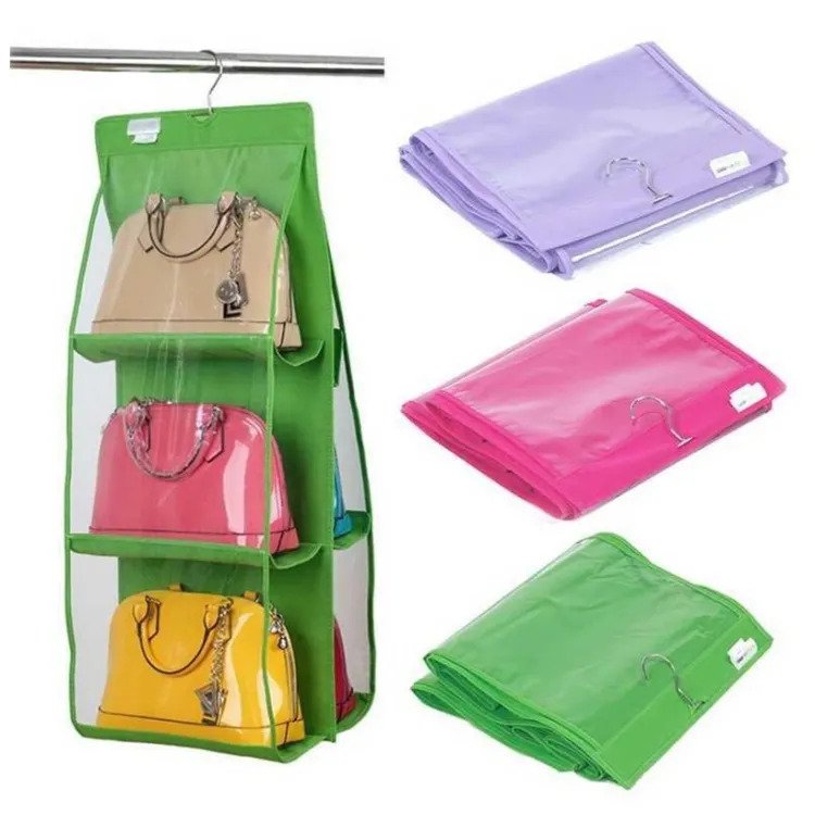 Handbag Organizer Best Dust Proof Bag Wardrobe Closet for Purse Clutch with 6 Large Pockets Handbag Organizer Best Dust Proof Bag Wardrobe Closet for Purse Clutch with 6 Large Pockets