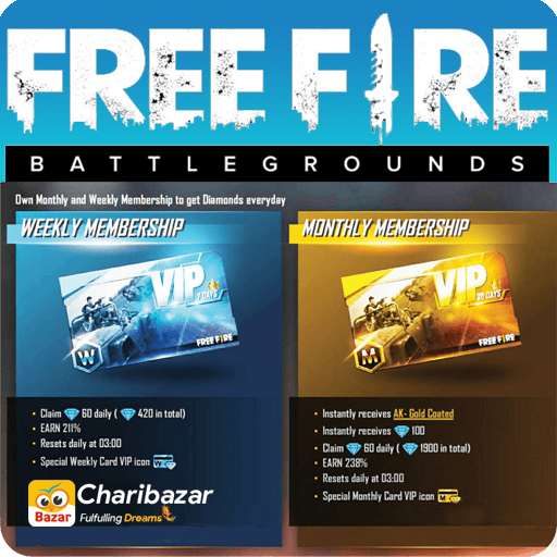 Free Fire Membership (User ID) Free Fire Membership (User ID)